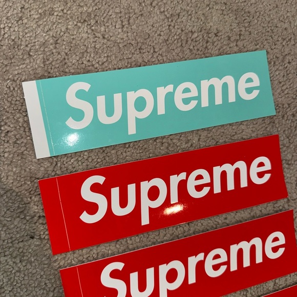 Supreme Burberry & Tiffany Box Logo Sticker Set - Picture 3 of 4